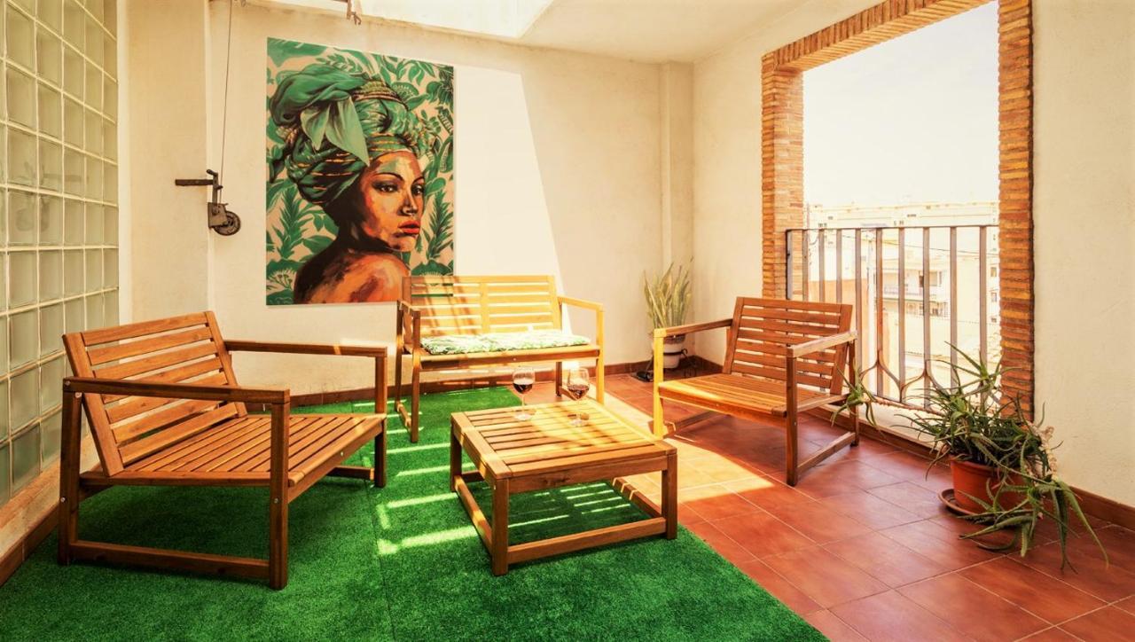 Penthouse Duplex In A 4 Floors Spanish House -8 Min To Center By Metro Valencia Eksteriør billede